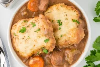 Comforting Slow Cooker Beef Stew and Dumplings