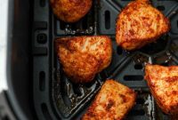 Golden Air Fryer Chicken Poppers