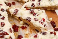 Ruby Red Cranberry Blondies