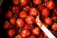 Slow Cooker Cranberry Glazed Meatballs