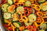 Vibrant Cucumber and Bell Pepper Medley