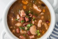 Hearty Fifteen-Bean Soup