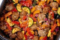 Air-Fried Chicken Sausage & Roasted Veggies