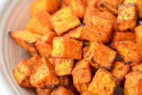 Crispy Air Fryer Sweet Potato Cubes
