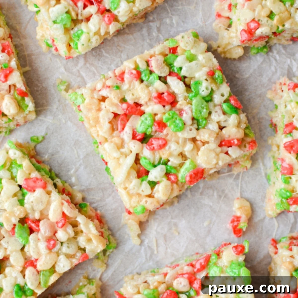 Festive Christmas Rice Krispie Treats 1 featured 3631