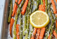 Garlic Herb Roasted Asparagus and Carrots