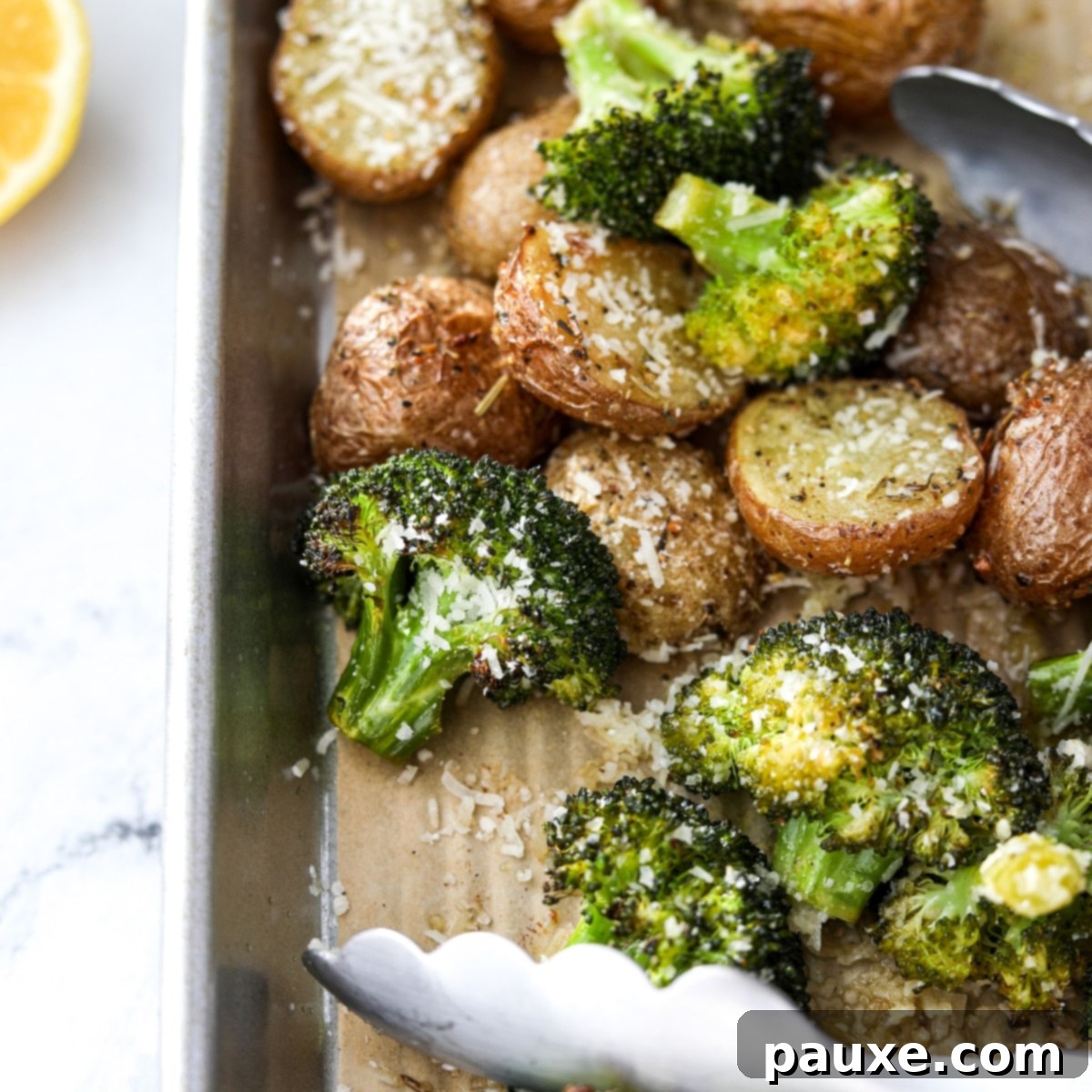 Golden Roasted Broccoli and Potatoes 1 featured 4940