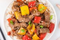 Easy Slow Cooker Pepper Steak