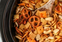 Effortless Slow Cooker Party Mix