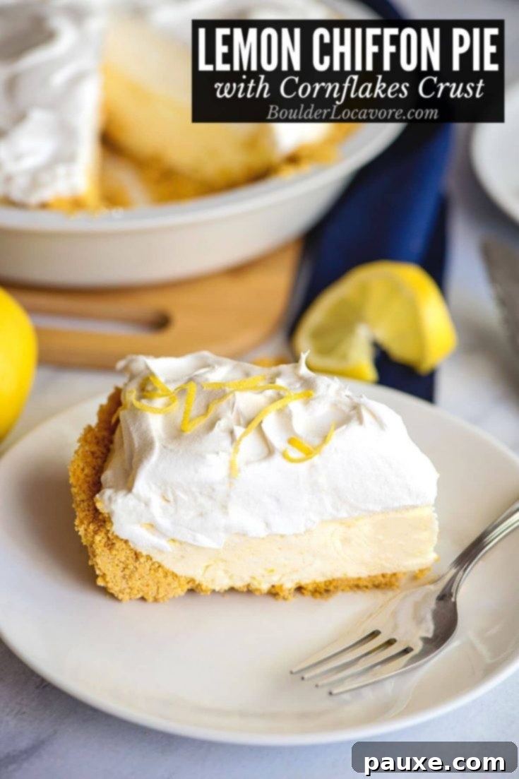 30 Irresistible No Bake Pie Delights 31 Lemon Chiffon Pie with Cornflake Crust