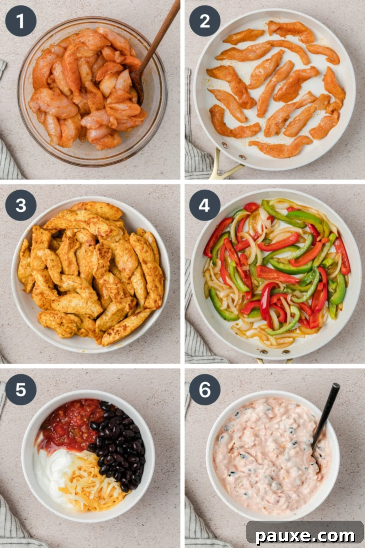 Steps to make Chicken Fajita Casserole