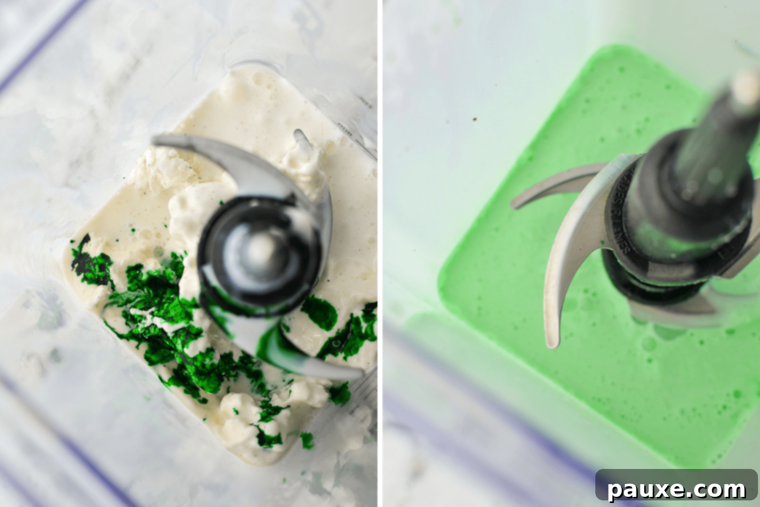 Whip Up Your Own McDonald's Shamrock Shake 5 Adding green food coloring to a homemade shamrock shake