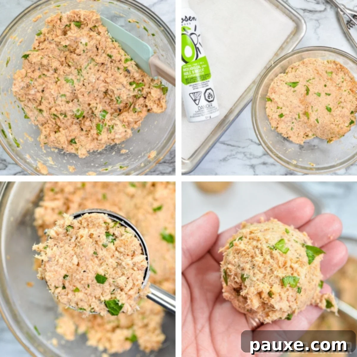 Crispy Air Fryer Salmon Cakes 6 How to make homemade canned salmon patties.