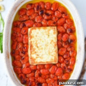 Roasted Tomato and Feta Pasta 10 A baking dish with blistered cherry tomatoes and toasty feta cheese, the base for baked feta pasta.