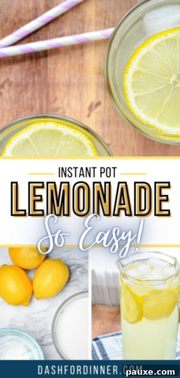 Instant Pot Zesty Lemonade 10 Instant Pot Lemonade