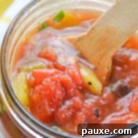 Homemade Rotel-Style Tomatoes and Green Chilies 9 A mix of tomatoes and chilies to use as a Rotel substitute.