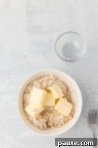 Pecan Streusel Sweet Potato Bake 20 A small bowl of flour and brown sugar with butter added.