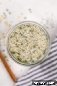 A small jar filled with ranch dry mix.